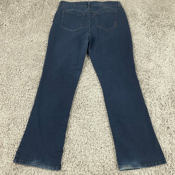 Style & Co Boot Leg Jeans Women's Size 10S (30x29) Mid-Rise Stretch Dark Denim - Picture 4 of 13